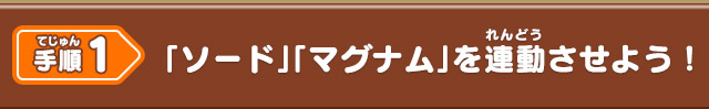 手順1 「ソード」「マグナム」を連動させよう！