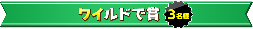 ワイルドで賞 3名様