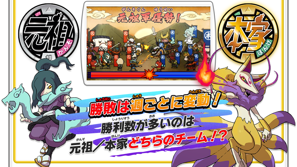 勝敗は週ごとに変動！勝利数が多いのは元祖／本家どちらのチーム！？